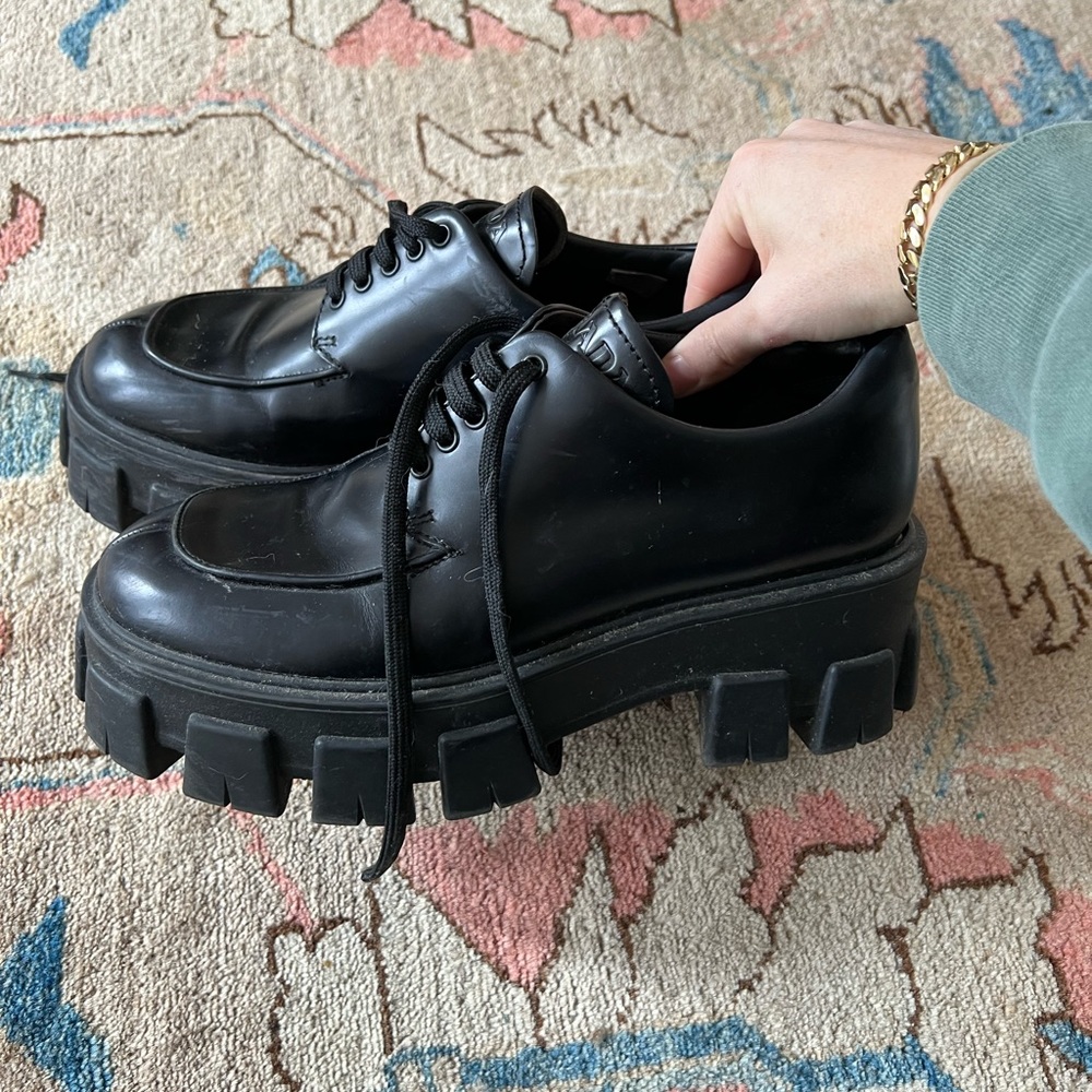 Prada platform monolith shoes 36.5